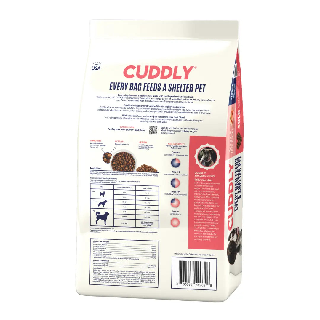 CUDDLY Salmon and Rice Dog Food CUDDLY