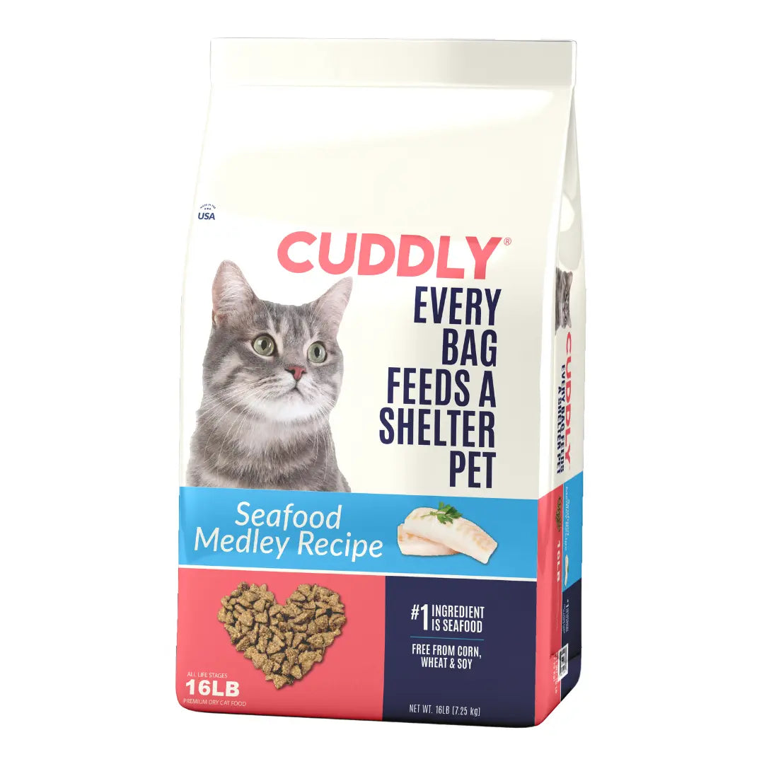 CUDDLY Seafood Medley Dry Cat Food CUDDLY