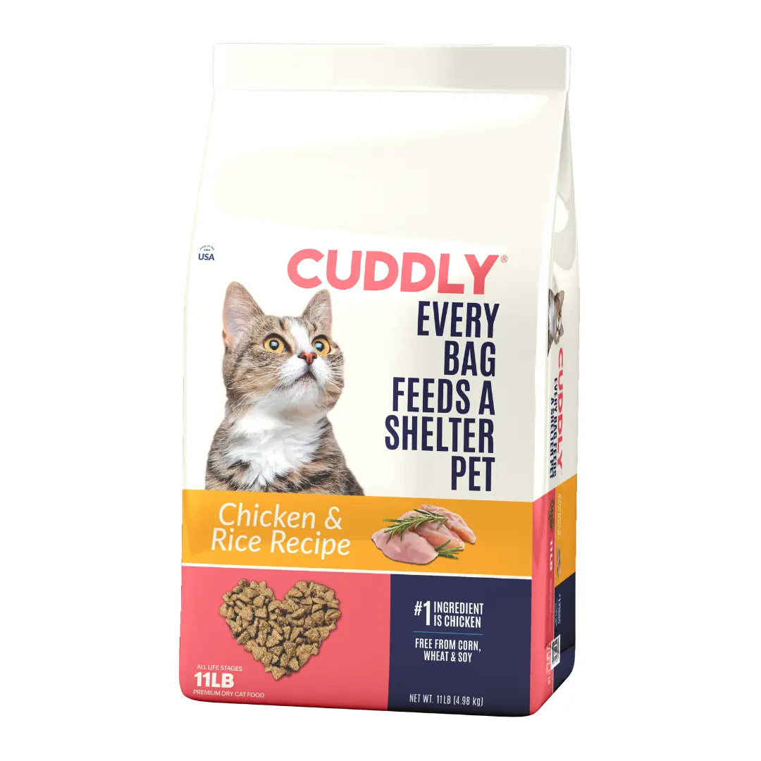 CUDDLY Chicken & Rice Dry Cat Food CUDDLY