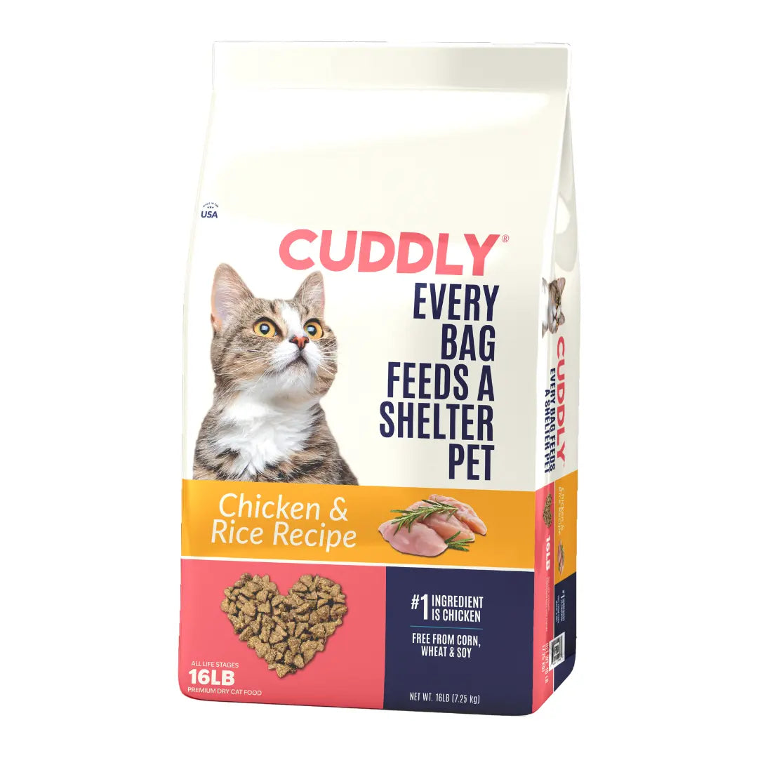 CUDDLY Chicken & Rice Dry Cat Food CUDDLY