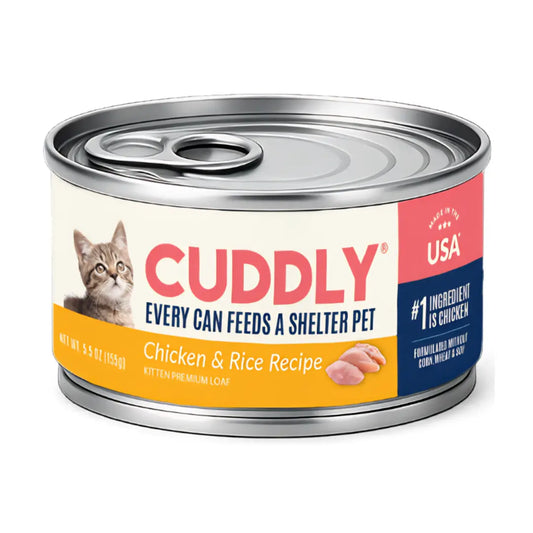 CUDDLY Chicken & Rice Wet Kitten Food CUDDLY