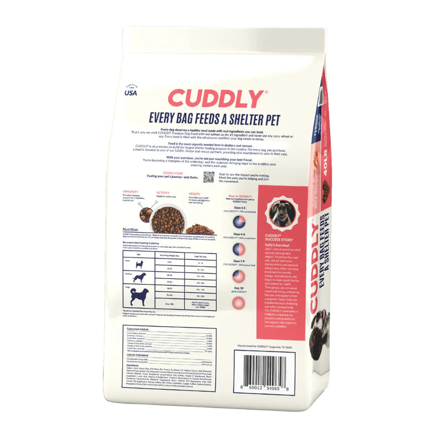 CUDDLY Salmon and Rice Dog Food CUDDLY