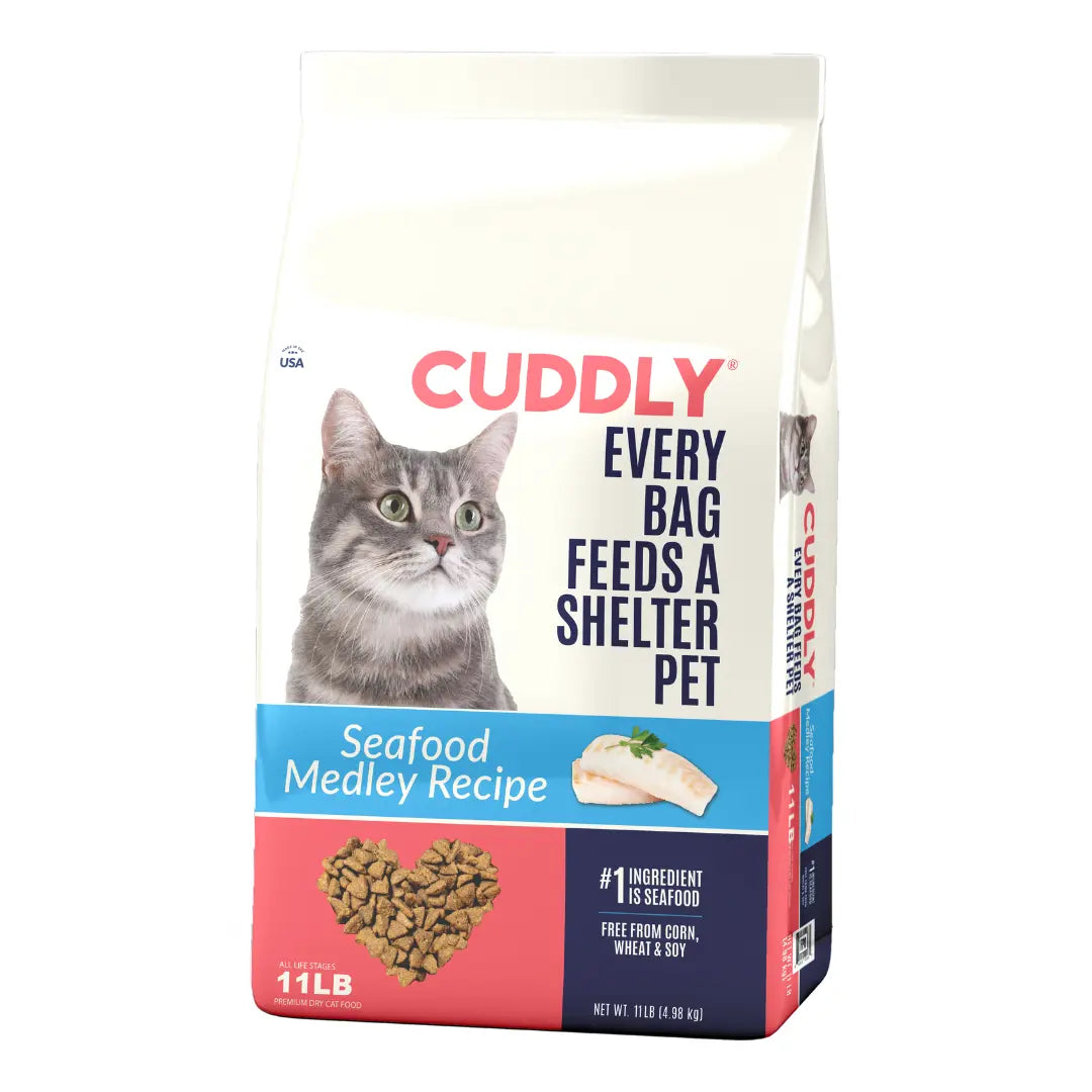 CUDDLY Seafood Medley Dry Cat Food CUDDLY