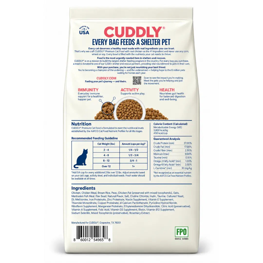 CUDDLY Seafood Medley Dry Cat Food CUDDLY